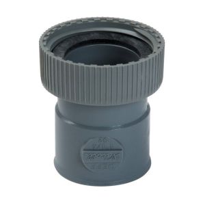 Manga PVC gris recta - f 1'1/2 - hembrera diámetro 40 mm - nicoll