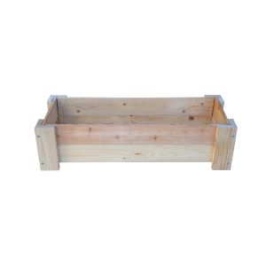 Mesa de cultivode madera 99x39x25cm 50l lavega natural-madelea