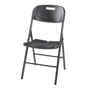 Set de 4 sillas plegables ljusnarsberg metal/plástico 87x46x53cm - negro