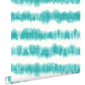 Estahome papel pintado diseño a rayas horizontales tie-dye shibori 148687