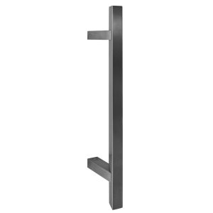 Tirador cuadrado 30x30 mm - dist entre ejes 500 - inox- negro mate.