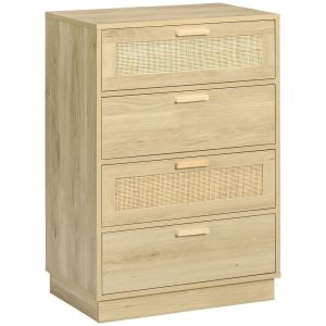 Cómoda con cajone 60x38x88.5 cm color marrón Homcom