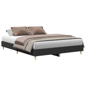 vidaXL estructura de cama sin colchón negra 150x200 cm