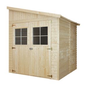 Cobertizo de madera CON PARED LATERAL -  4.1 m² - TIMBELA M338A