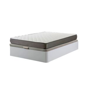 Cama canape abatible blanco 90 cm + colchon basico de 18 cm