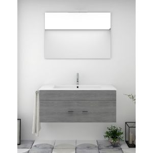 Mueble de baño florencia con lavabo y espejo 70x45cm combi
