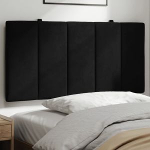 Cabecero de cama acolchado terciopelo negro 100 cm eso7210