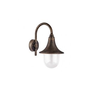 Hinojo outdoor wall light 1xe27 polycarbonate gold