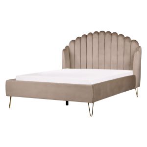 Cama terciopelo ambillou 140 x 200 cm gris pardo