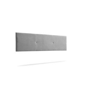 Cabecero tapizado alma acualine 145x50x5 cm - gris claro - moonia