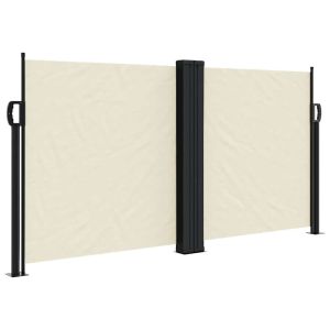 vidaXL toldo lateral retráctil crema 120x600 cm
