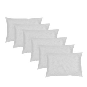 Pack 6 rellenos de cojín 50x70cm fibra hueca fusionhome