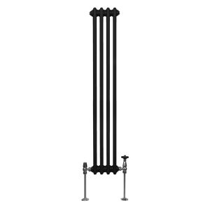 Radiador tradicional vertical de 2 columnas - 1500x 202mm - negro