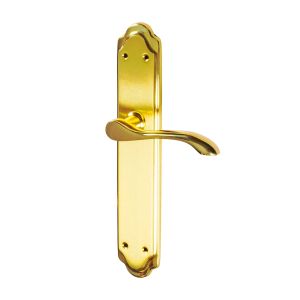 Juego Manillas Para Puerta Latón Placa/Dorado combinado