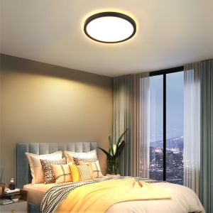 Nettlife plafon  de techo LED negro   22x22