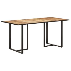Mesa de comedor madera de mango rugosa 160 cm oif363751