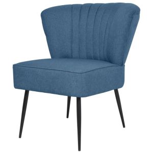 Sillón de cóctel tela azul qweo3458