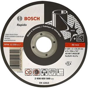 Bosch disco de corte para metal con cubo plano - 1.0x125mm - acero inoxidab