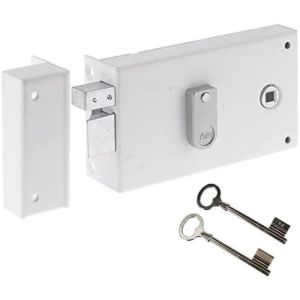 Cerradura horizontal de superficie con rodillo - yale - yah37g - blanco - 2