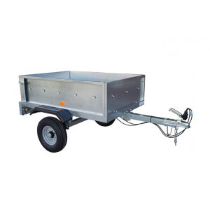 Remolque 1 eje de 300 kg – 1,10 x 0,92 m – basculante
