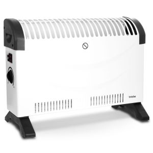 Convector eléctrico aire caliente 3 niveles p briebe 128215 blanco 2000w