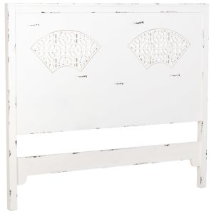 Cabezal de cama de madera blanco 150x5x130