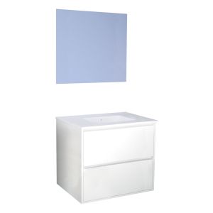 Ondee - mueble de baño belis + espejo suspendido - ancho: 80cm