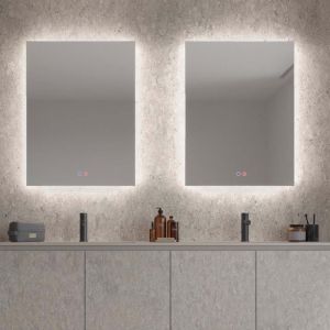 LEDimex - espejo 90x80cm LED retroiluminado antivaho