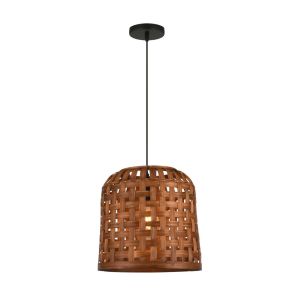 Colgante de madera theodor iluminación cálida y natural