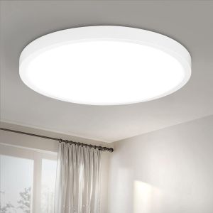 Nettlife panel de luz LED  negro iluminación  plana ip44 a prueba de