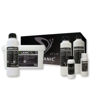 Kit microcemento sal 5m² pared/yeso/pintura blanco