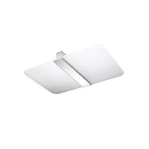 Lámpara de techo azalia 4 cromo acero/vidrio 45x5.5x30cm
