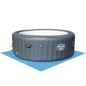 Protectores de suelo de piscina 8 piezas azul 58220 es5916