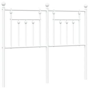 vidaXL cabecero de metal blanco 120 cm
