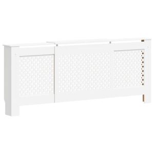 vidaXL cubierta para radiador mdf blanco 205 cm