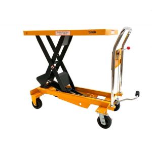 Mesa elevadora manual 1000kg a 1000mm de 1000x510mm c/ruedas TYMBIA