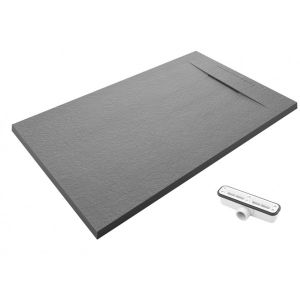 Plato de ducha 90x180 nilo gris ral 7037