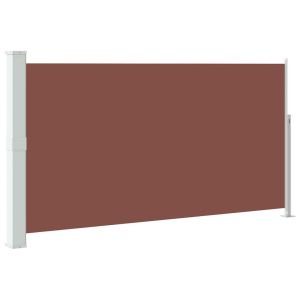 vidaXL toldo lateral retráctil de jardín marrón 170x300 cm