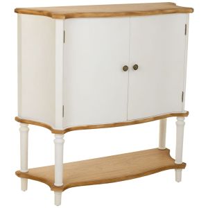 Recibidor de madera blanco 106x37x105h cm