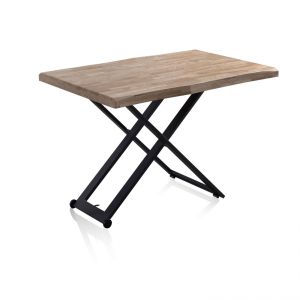 Mesa de centro elevatória lada fit carvalho mel - preto