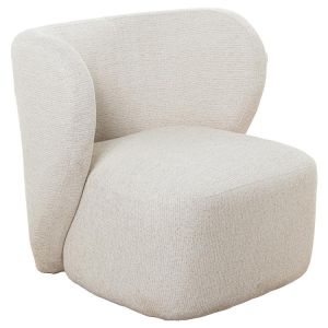 Sillon madera tapizado beige