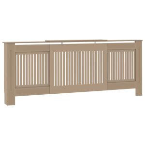 vidaXL cubierta para radiador madera de ingeniería 205 cm