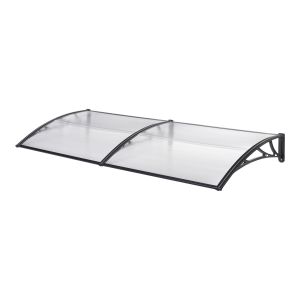 Marquesina exterior para puertas mellerud transparente 200x100 cm