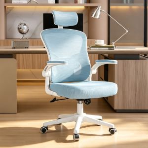 Rattantree silla de oficina ergonómica con altura ajustable,azul
