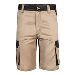 Velilla bermuda bicolor 44 beige arena/negro