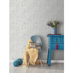 Papel pintado tnt mosaico gresite beige y gris