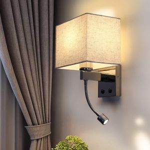 Nettlife aplique pared LED plateado 36x17