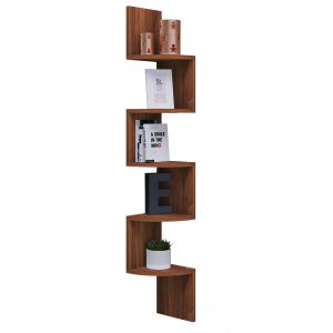 Vcm - estante de pared de madera deco estante de esquina mintis