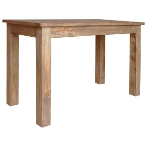 Mesa de comedor de madera maciza de caoba 120x60x77 cm oif806109