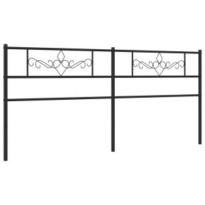 vidaXL cabecero de metal negro 200 cm